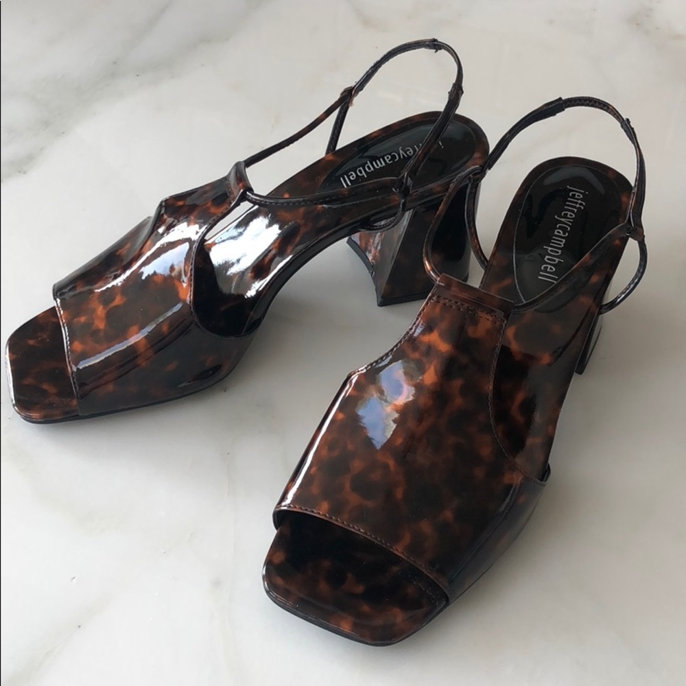 Jeffrey Campbell patent block heels